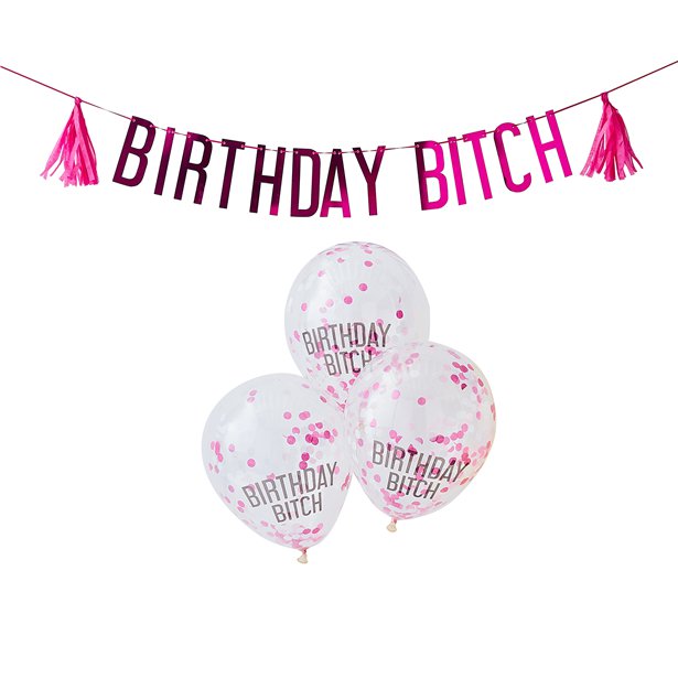 Σετ Διακόσμησης "Birthday Bitch"