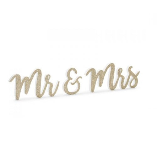 Ξύλινα γράμματα Mr & Mrs