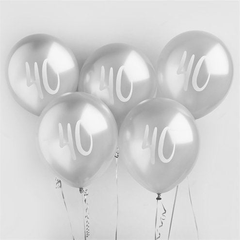 Μπαλόνια "40" Silver