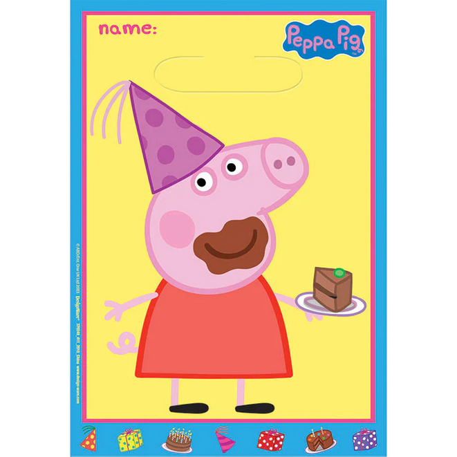 Τσάντες για δωράκια "Peppa Pig" Yellow