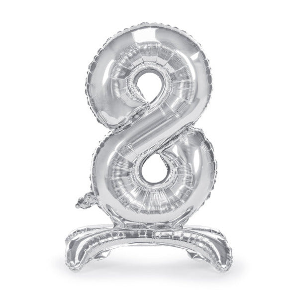 Μπαλόνι "8" Standing Silver