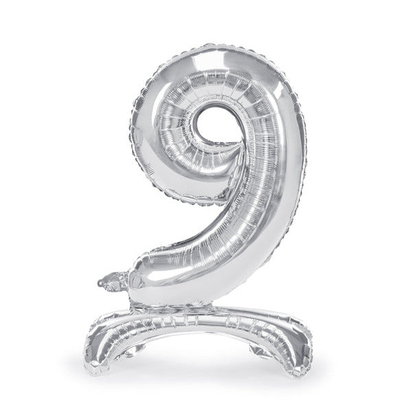 Μπαλόνι "9" Standing Silver