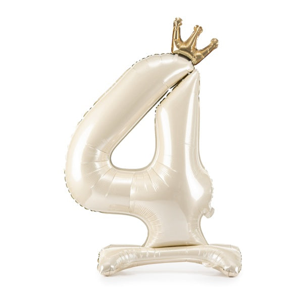 Μπαλόνι "4" Standing Cream