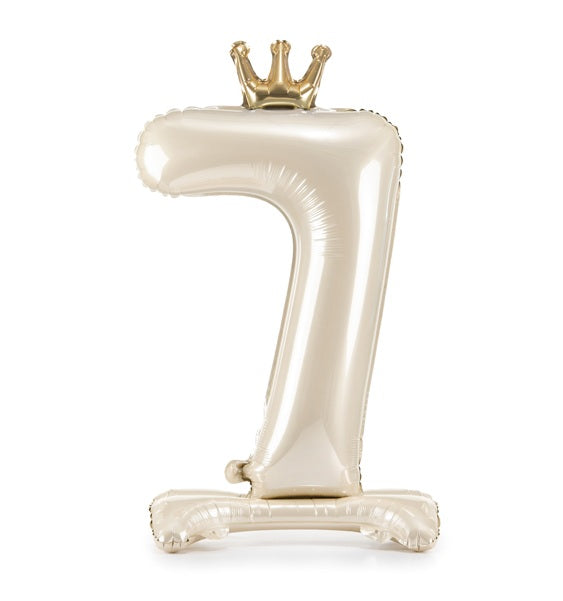Μπαλόνι "7" Standing Cream
