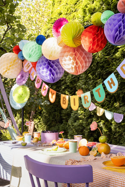 Happy Birthday Πολύχρωμη Γιρλάντα