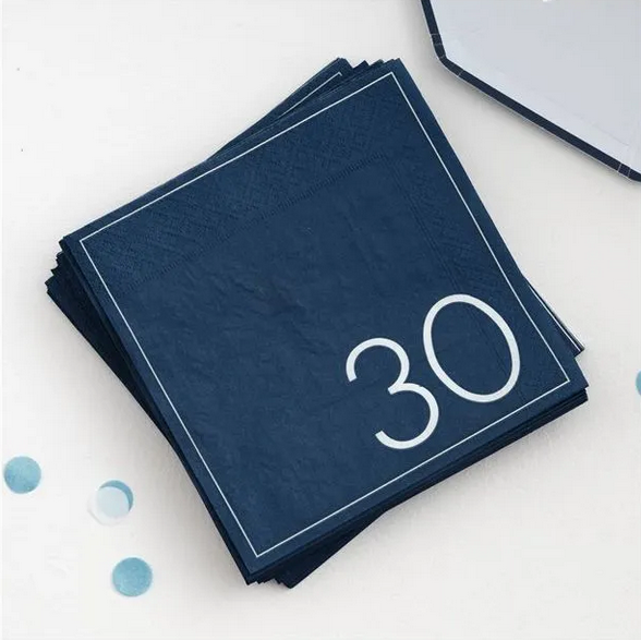 Χαρτοπετσέτες Mix It Up Blue 30th