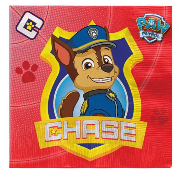 Χαρτοπετσέτες Paw Patrol - Chase