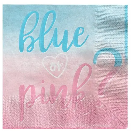 Χαρτοπετσέτες Gender Reveal