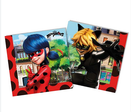 Χαρτοπετσέτες Miraculous Ladybug