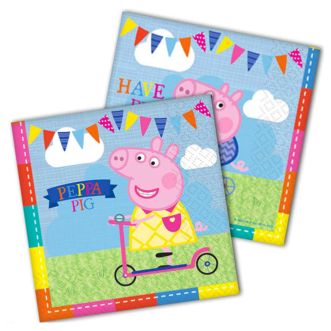 Χαρτοπετσέτες "Peppa Party"