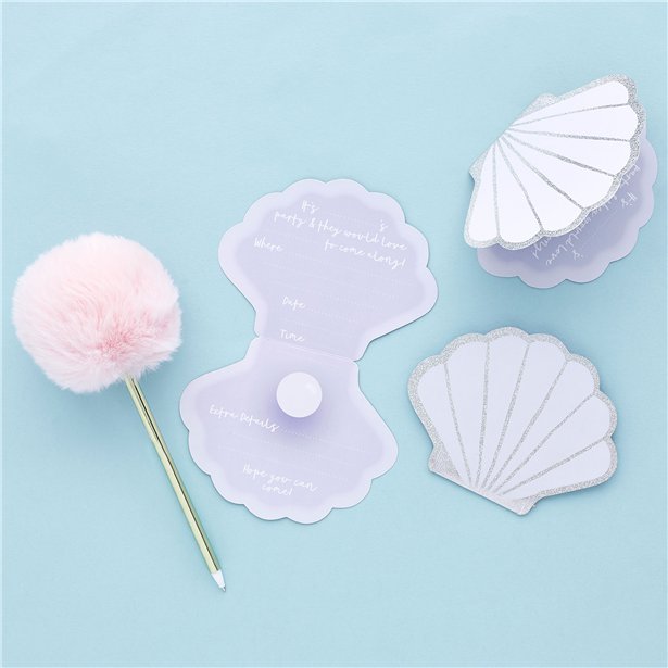 Προσκλήσεις "Mermaid Shell"