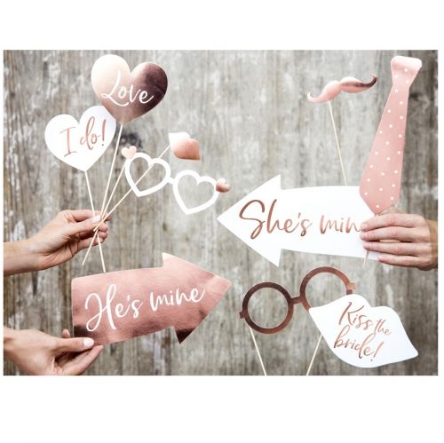 Αξεσουάρ για φωτογραφίες Rose Gold