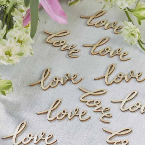 Ξύλινο Κονφετί Love