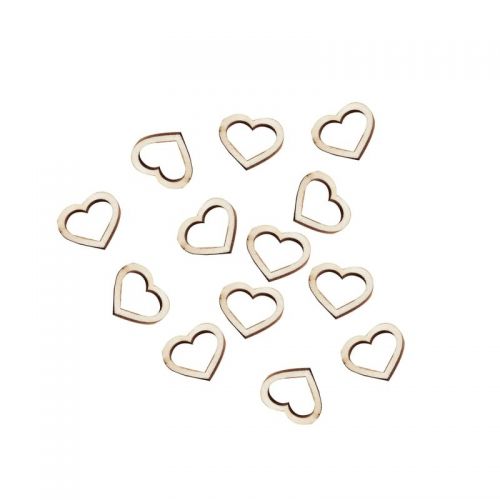 Ξύλινο Κονφετί Wooden Hearts