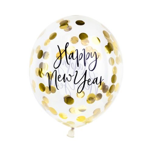 Μπαλόνια Κονφετί "Happy New Year"