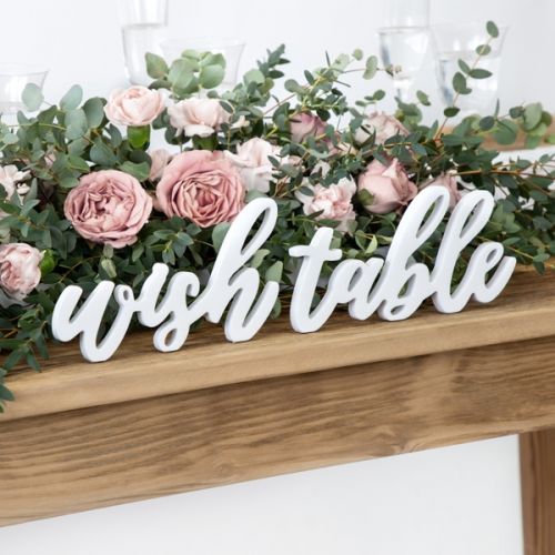 Ξύλινα γράμματα Wish Table