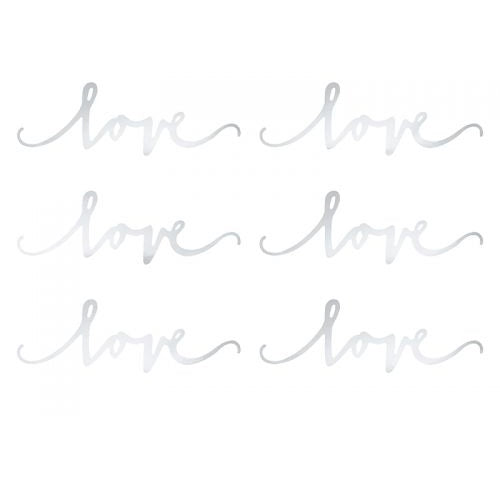 Διακοσμητικά "Love" Ασημένια