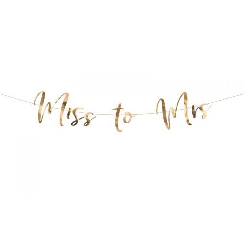 Γιρλάντα "Miss to Mrs"