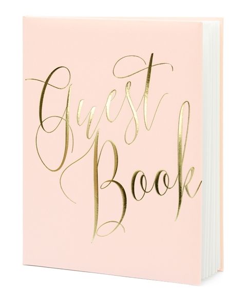 Βιβλίο Ευχών "Guest Book" Ρόζ Χρυσό