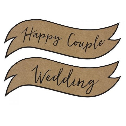 Επιγραφές Happy Couple & Wedding