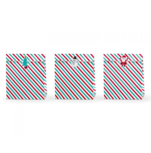Σακουλάκια για δωράκια Xmas stripes