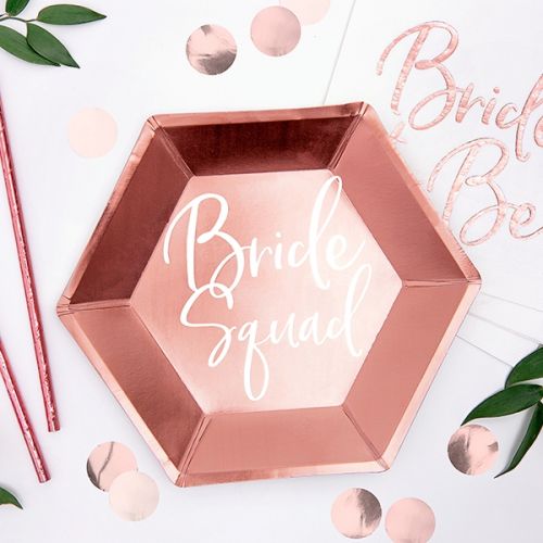 Πιάτα φαγητού "Bride Squad"