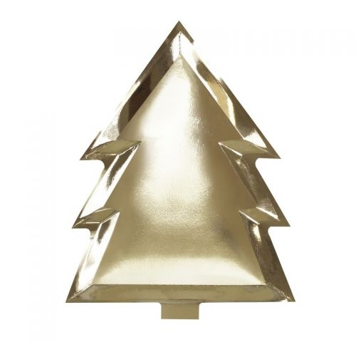 Πιάτα Gold Christmas Tree