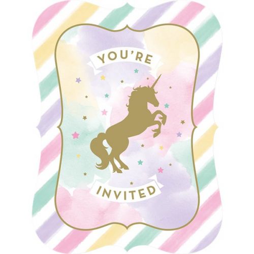 Προσκλήσεις "Unicorn Sparkle"