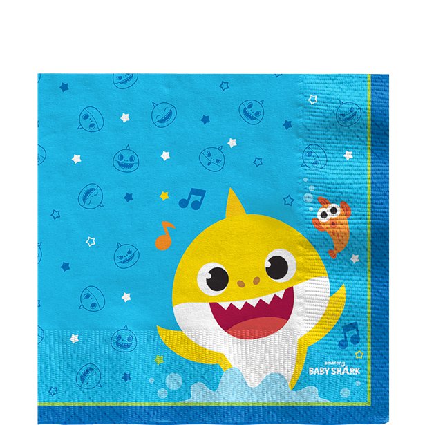 Χαρτοπετσέτες φαγητού Baby Shark