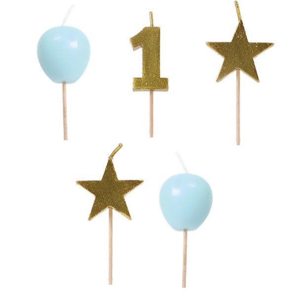 Κεράκια Blue and Gold 1st
