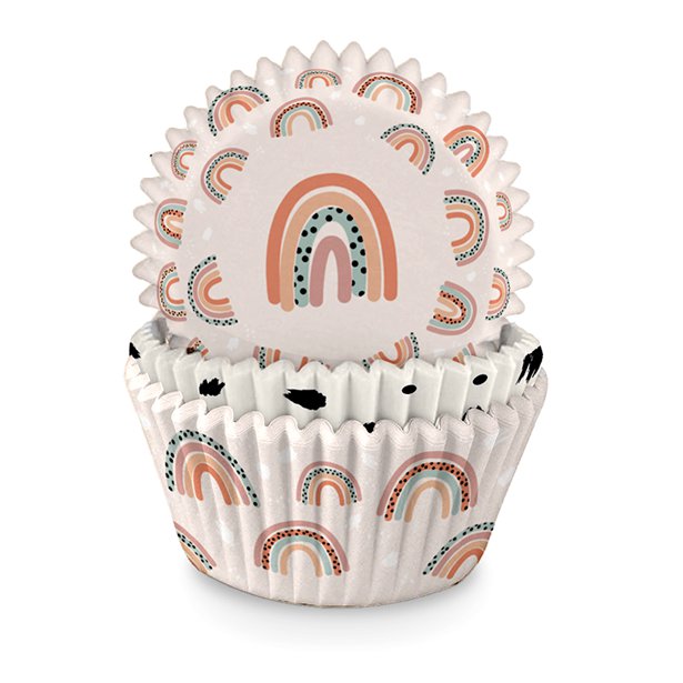 Θήκες για cupcakes Boho Rainbow