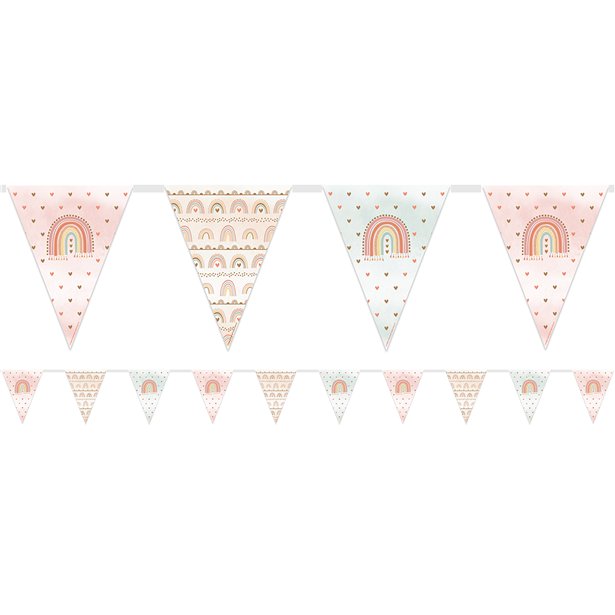 Γιρλάντα με σημαιάκια Boho Rainbow