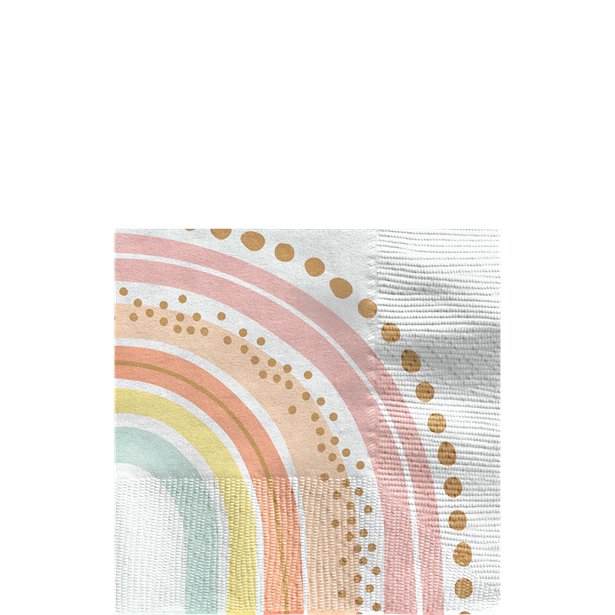 Χαρτοπετσέτες γλυκού Boho Rainbow