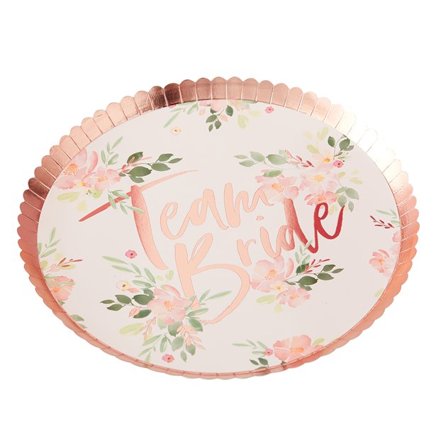 Πιάτα "Team Bride" Floral
