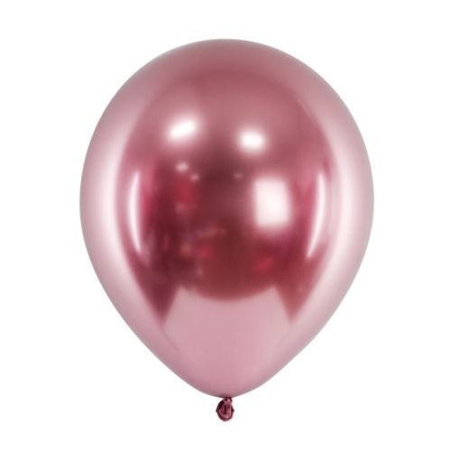 Μπαλόνια Glossy Ροζ Χρυσό