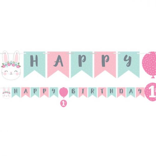 Γιρλάντα "Happy Birthday" Birthday Bunny