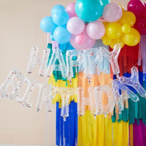 Μπαλόνια Happy Birthday Confetti