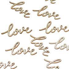 Ξύλινο Κονφετί Love