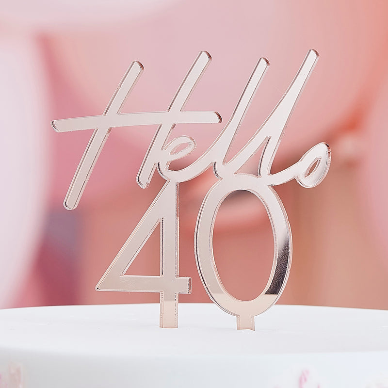 Διακοσμητικό Τούρτας Hello 40