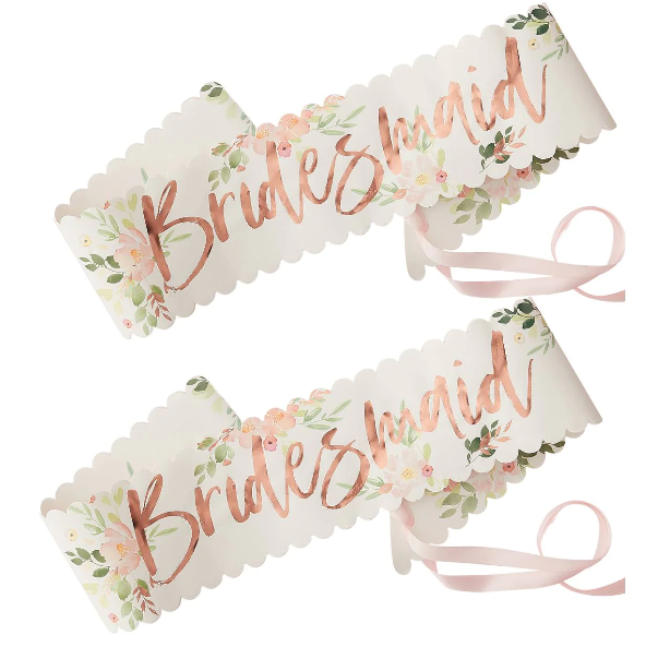 Κορδέλες "BridesMaid" Floral