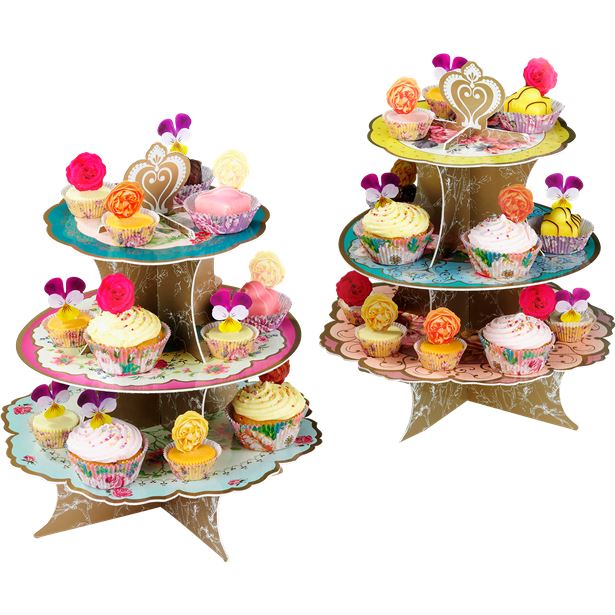 Vintage Tea Party Cup Cake Stand
