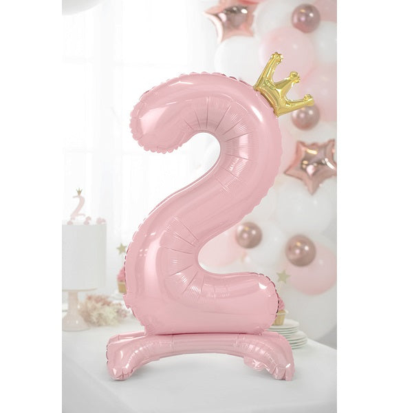 Μπαλόνι "2" Standing Pink