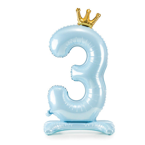 Μπαλόνι "3" Standing Blue
