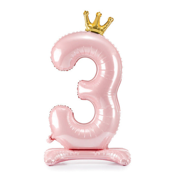 Μπαλόνι "3" Standing Pink