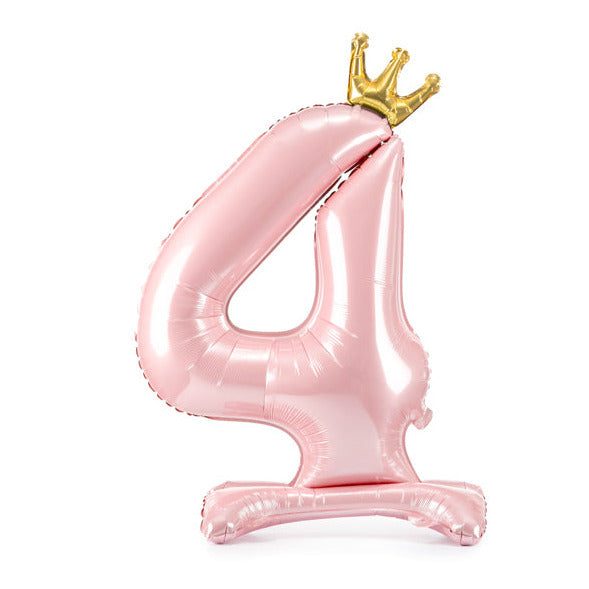 Μπαλόνι "4" Standing Pink