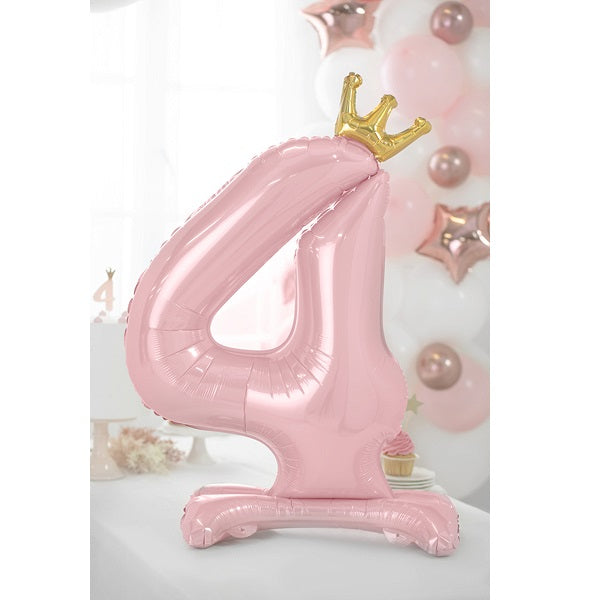 Μπαλόνι "4" Standing Pink
