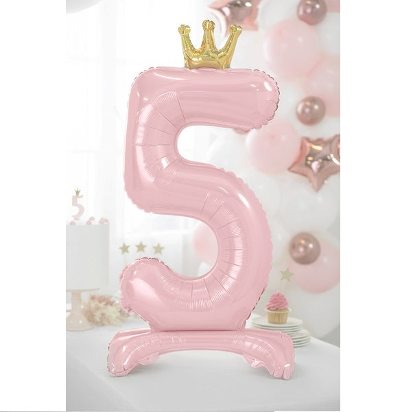 Μπαλόνι "5" Standing Pink