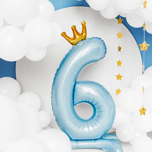 Μπαλόνι "6" Standing Blue