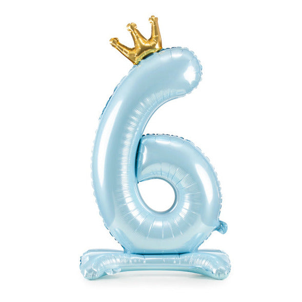 Μπαλόνι "6" Standing Blue