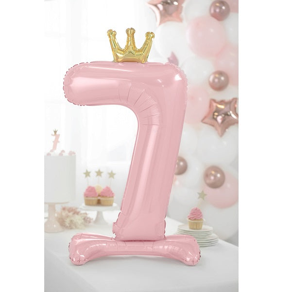 Μπαλόνι "7" Standing Pink